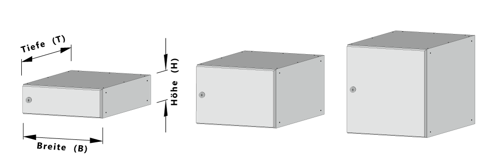 Aufputz - Funktionskasten - gerade (waagerecht)