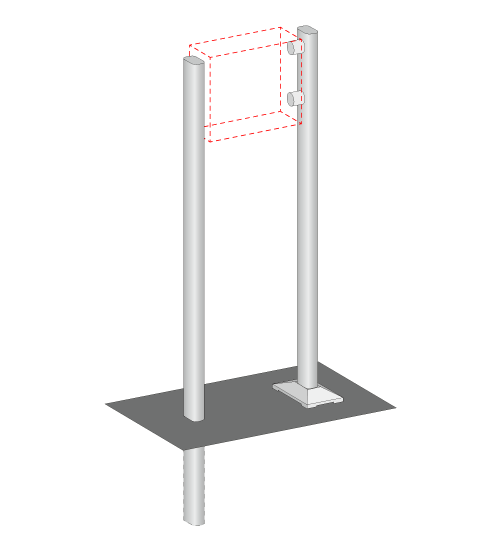 Ovalrohrgestell  Profil 'B3' (Alu)