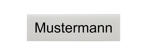 Kunststoff-Einlage inkl. Folienbeschriftung für Klingeltaster AVR-1