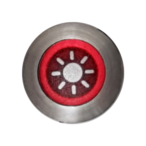 Lichtknopf Nr. 65, Edelstahl