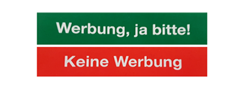 Namensschild-Einlage Werbung für Namensschild AVR-3