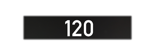 PPM-Einlage schwarz, inkl. Namensgarvur (weiß)