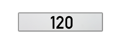 PPM-Einlage weiß, inkl. Namensgarvur (schwarz)