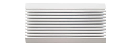 Sprechsieb (Alu), Maße: 155 x 82 mm