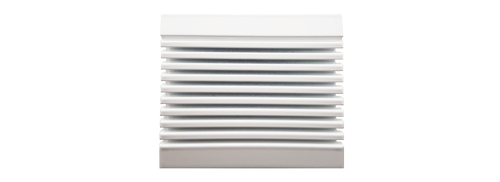 Sprechsieb (Alu), Maße: 95 x 82 mm