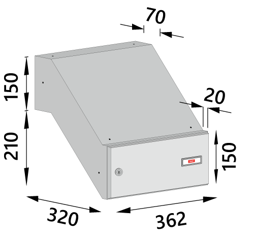 Briefkasten 60/3-150