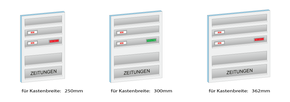 Türseitenteil - Einwurfklappen - HIGH-Line (Edelstahl)