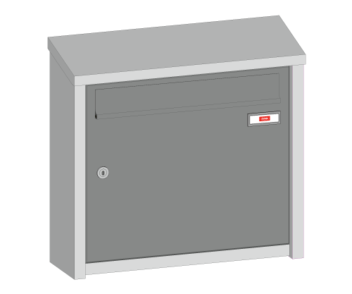 Carré - Verkleidung mit Schrägdach (Alu)